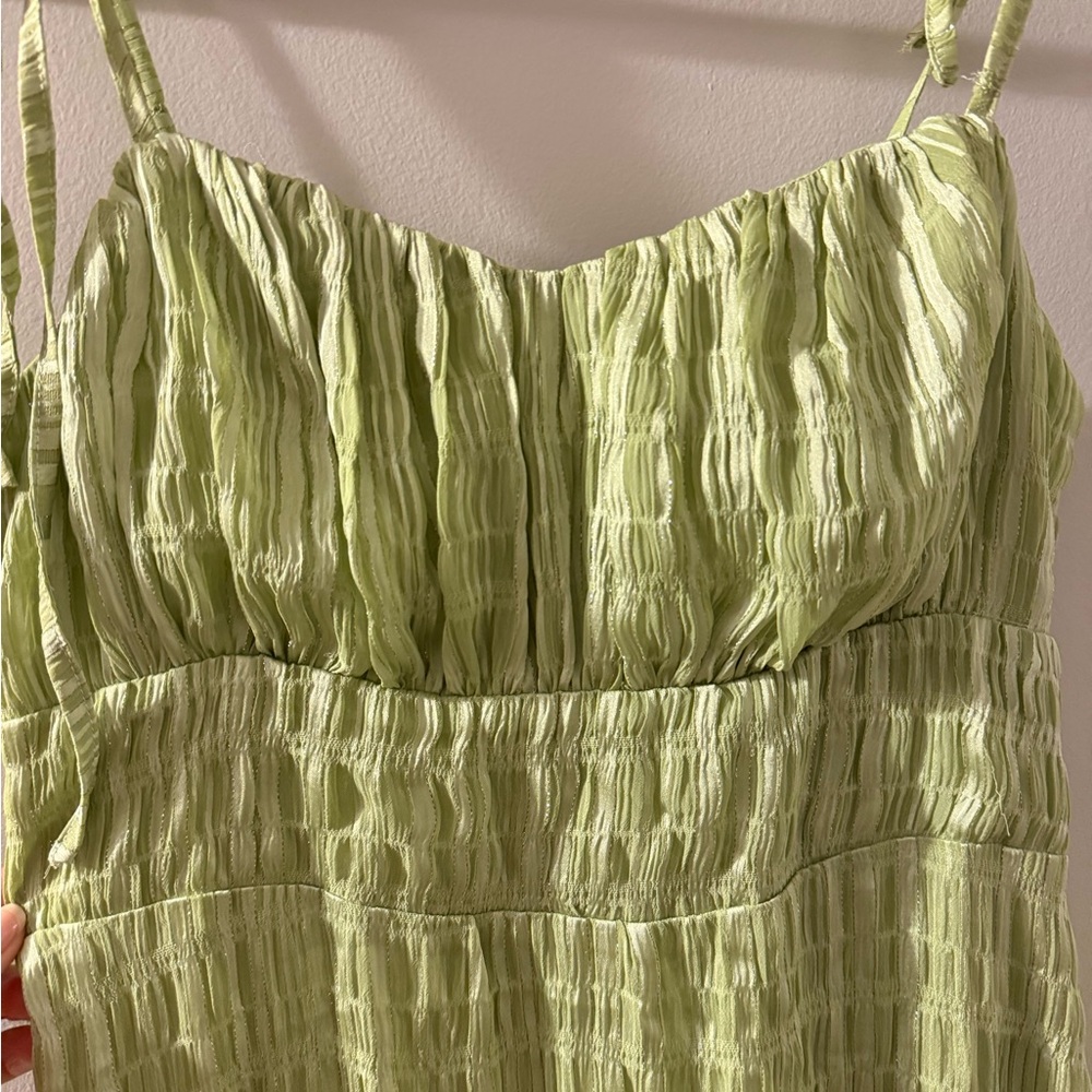 Lulu's Light Green Midi Dress - Picture 6 of 7